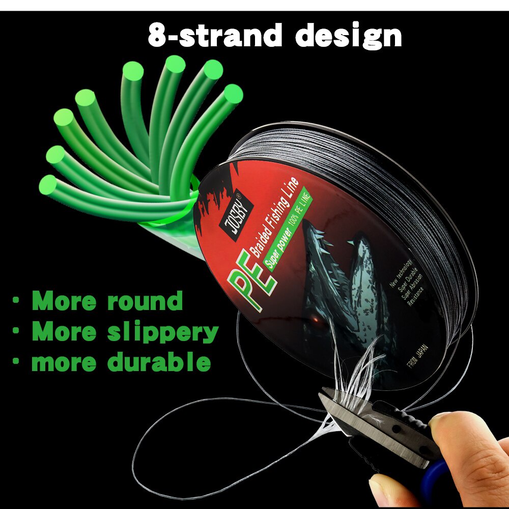Cuộn Dây Câu Cá Bện 8 Sợi PE 12~120LB