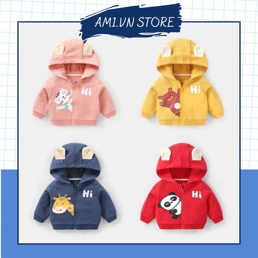 Áo Khoác Tai Gấu Cho Bé AM616 TTR142