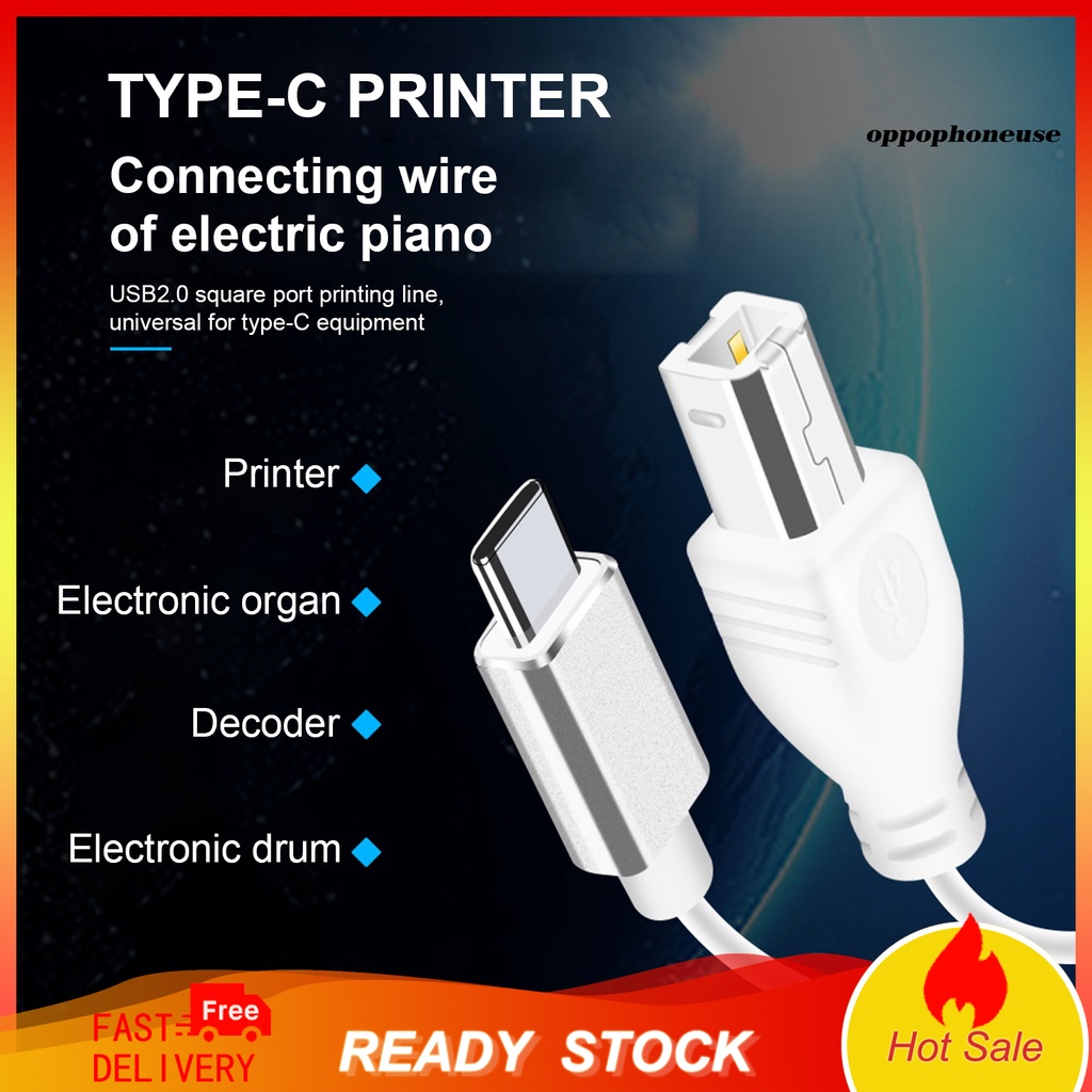 Dây Cáp Kết Nối Âm Thanh Ổn Định Loại C Usb2.0 Cho Máy In