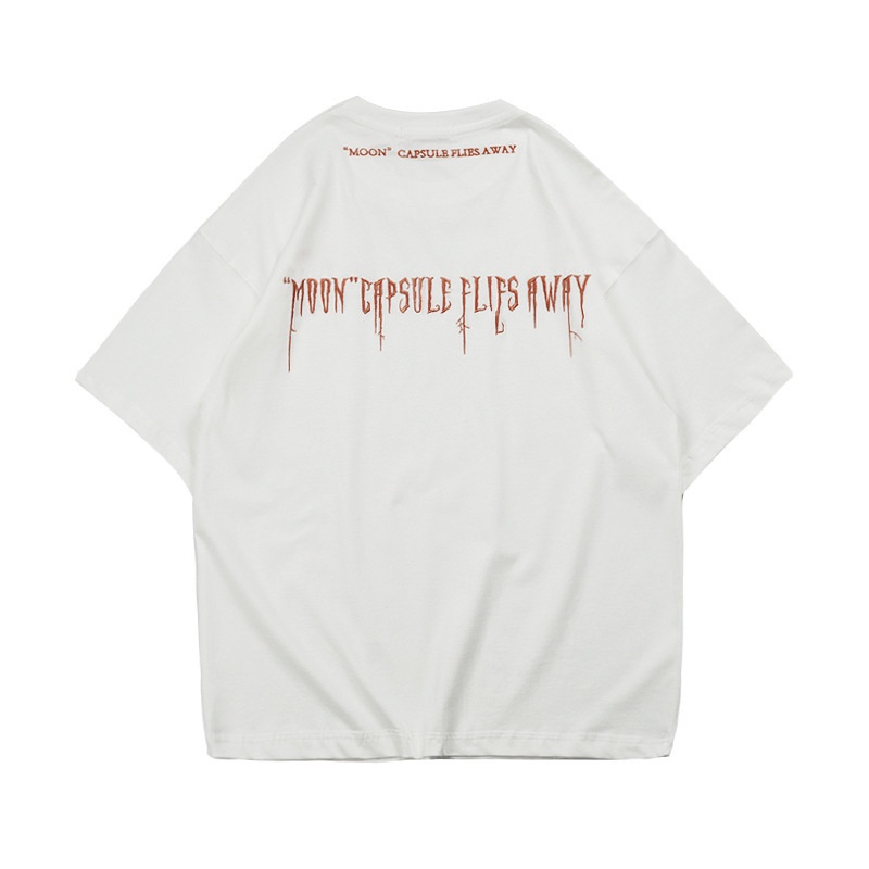 Áo Thun Nam Tay Ngắn Cổ Tròn In Chữ Sau Lưng Thời Trang Mùa Hè TTE210