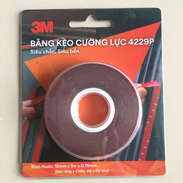 3M - Băng Keo 2 Mặt Cường Lực 4229P - Siêu chắc & siêu bền