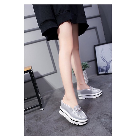 Dép đế xuồng cao 10cm siêu nhẹ nâng chiều cao
