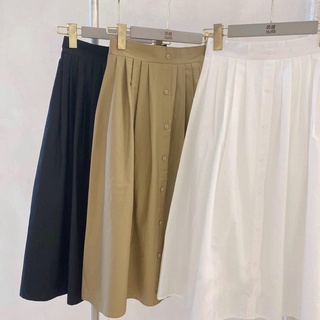 Chân váy chữ a cúc giữa - choose mie
