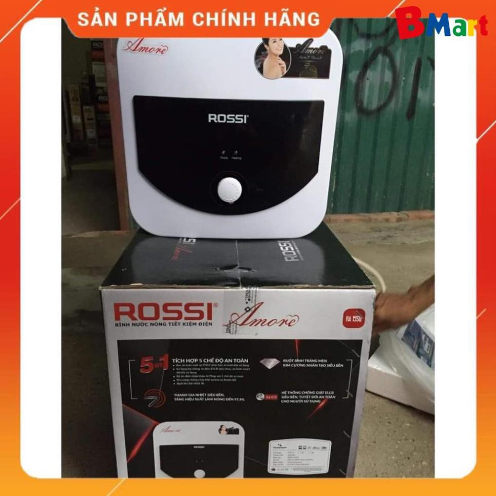 Bình nóng lạnh Rossi vuông RA15SQ | RA20SQ | RA30SQ 15L/20L/30L, Hàng chính hãng - Bảo hành 7 năm  - BM