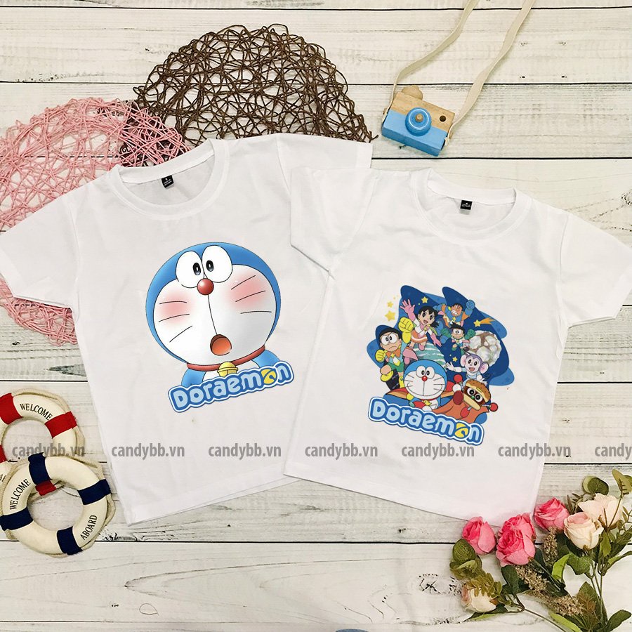 Áo thun Doremon bé trai bé gái
