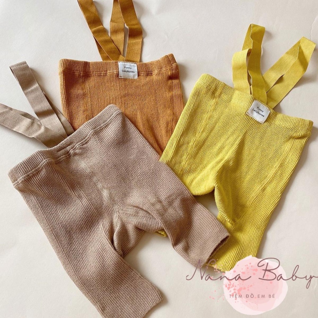 Quần cho bé NANABABY98 kiểu dáng yếm đùi phiên bản xuân thu phong cách Hàn Quốc dành cho trẻ em từ 0 đến 2 tuổi QA44
