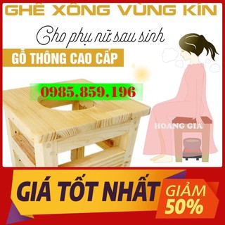 Ghế Xông Bà Đẻ Xông Vùng kín sau sinh - Gỗ Cao Cấp