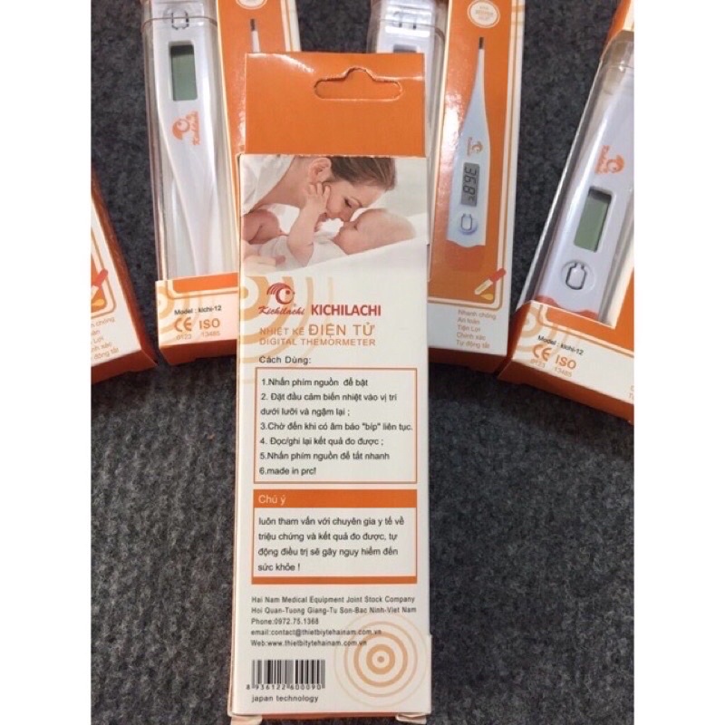 Nhiệt kế điện tử Kichi tiện lợi an toàn cho bé