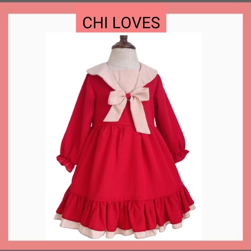 Váy cho bé gái 1 2 3 4 5 6 7 8 tuổi Chi Loves, Váy công chúa bé gái hàng thiết kế cao cấp V5