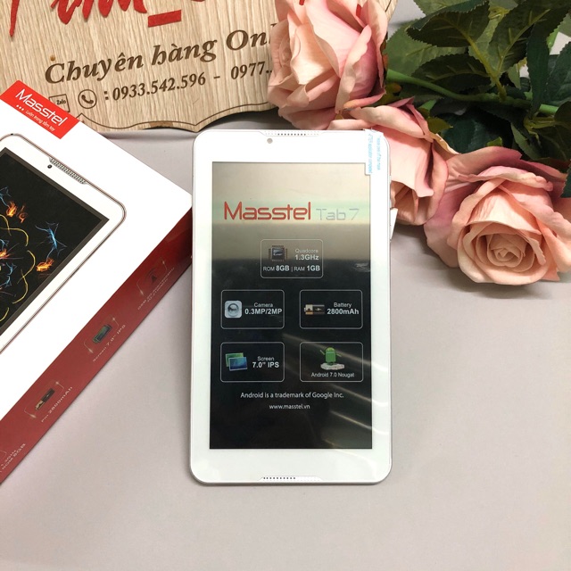 Máy tính bảng Masstel Tab7 7 inch, 2 sim , 3G, Ram 1GB Rom 8GB Chơi liên quân | WebRaoVat - webraovat.net.vn