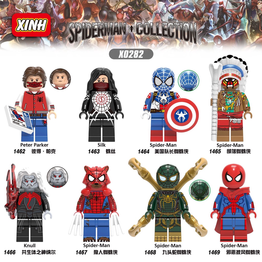 Đồ chơi lắp ghép mô hình nhân vật người nhện Marvel Avengers cho bé
