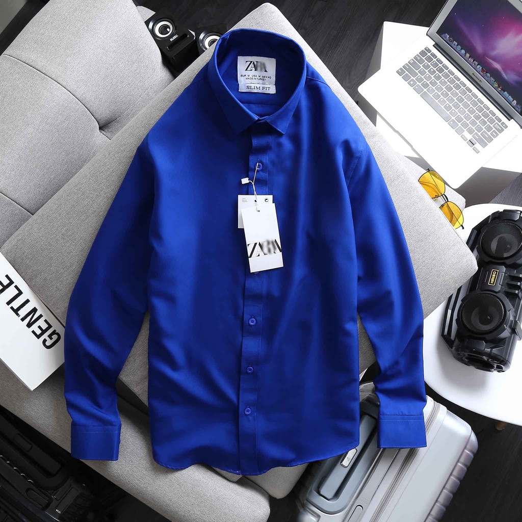 [VNXK] Áo Sơ Mi Nam - Hàng xuất - Sơmi Nam Công sở chất lụa chéo hot 2021 | BigBuy360 - bigbuy360.vn