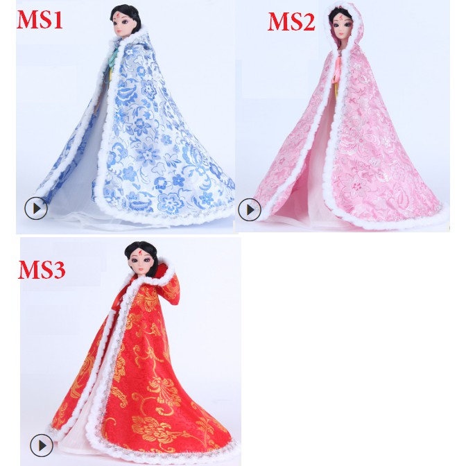 Áo choàng cổ trang cho búp bê