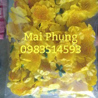 Bịch mai đào giả 40 bông kèm kẽm