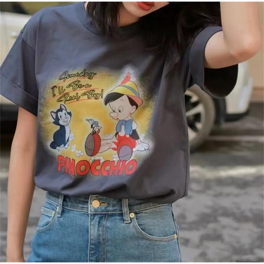 NRVP Áo Thun Cổ Tròn Oversize Thời Trang Hàn Quốc 2022 Cho Nữ