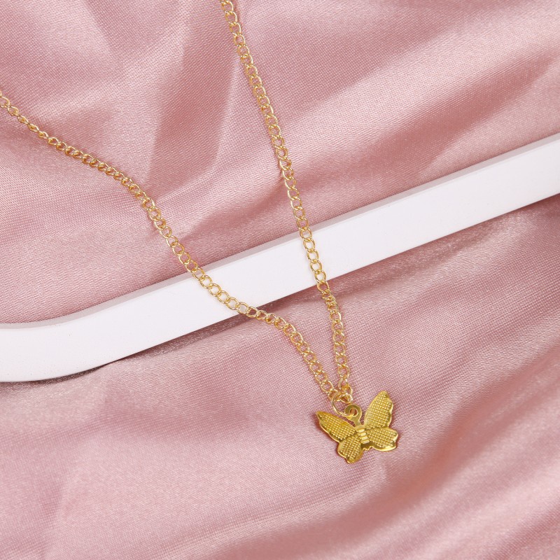 Dây Chuyền Mặt Hình Bươm Bướm Phong Cách Cổ Điển Thanh Lịch Thời Trang Nữ
