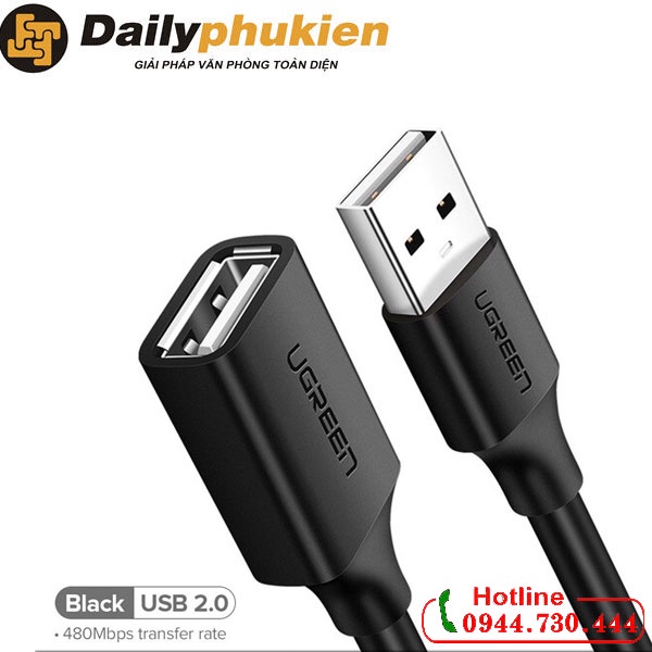 Cáp USB 2.0 nối dài 2m Ugreen 10316 dailyphukien