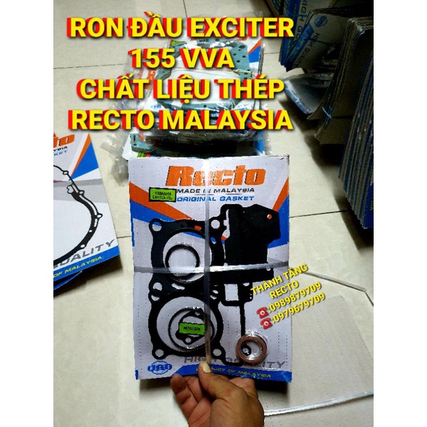 RON ĐẦU EXCITER 155 VVA CHẤT LIỆU THÉP RECTO MALAYSIA