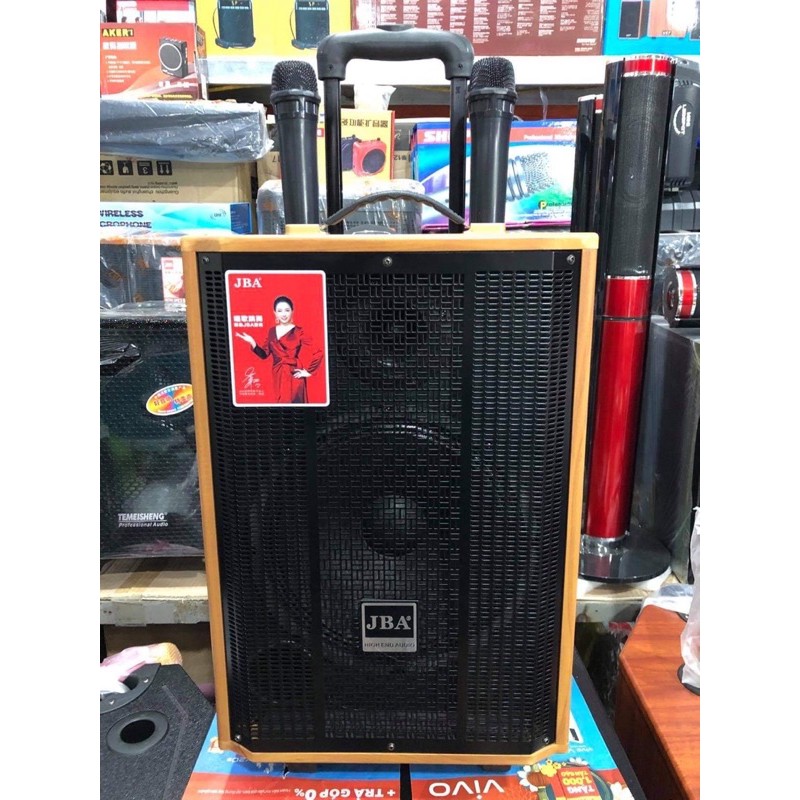 Loa Kéo JBA CH8 Bass 20 và JBA CH10 bass 25, Âm thanh tinh khiết, kèm 2 mic, có khiển từ xa