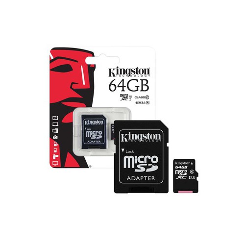 Thẻ nhớ micro SD Kingston Class10 64GB - Chính hãng FPT