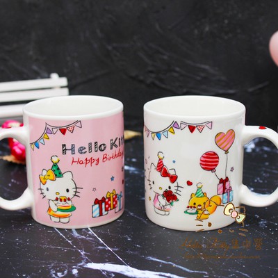 Cốc sứ cao cấp in hình mèo Kitty dễ thương- Cốc quà tặng