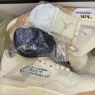 (FREESHIP) ảnh thật giày thể thao JD 4 off white