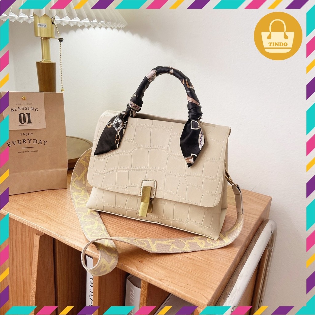 [SALE GIÁ GỐC] Túi xách đeo chéo nữ đẹp khóa kẹp quai cách điệu trẻ trung sành điệu [611] | BigBuy360 - bigbuy360.vn