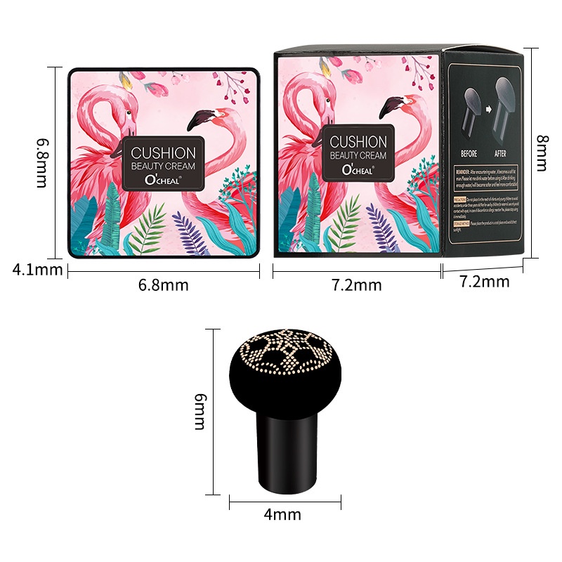 Gouache Foundation, mịn và sáng, kiểm soát dầu, che khuyết điểm, sẹo, siêu chống thấm nước, không bết dính, cọ tích hợp