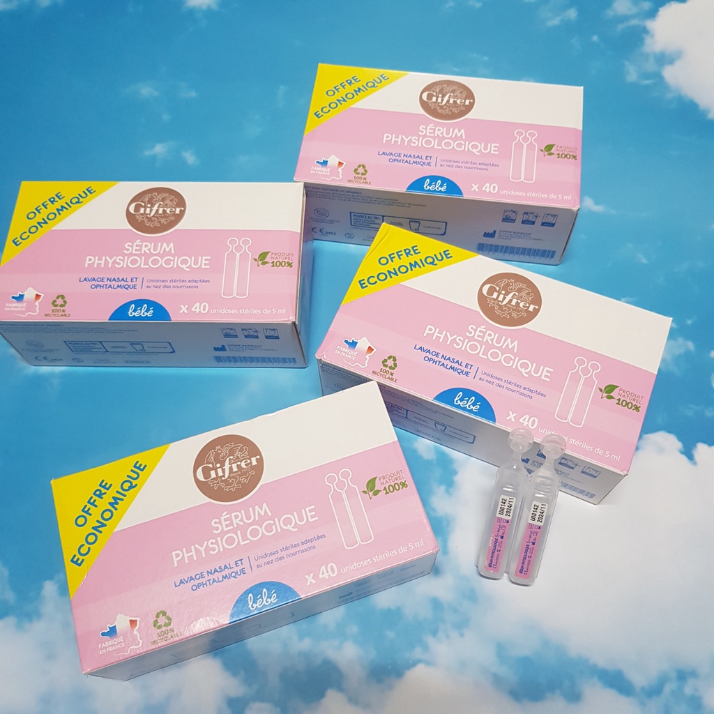 Nước muối sinh lý flysologique hồng hàng nội địa Pháp cho bé