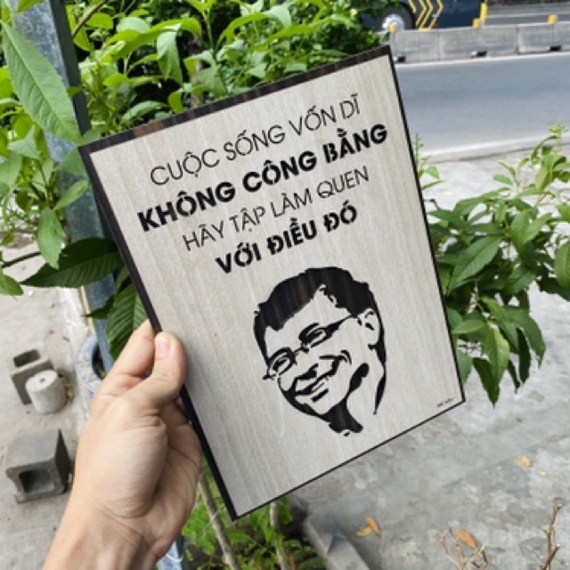 Tranh tạo động lực làm bằng Gỗ Handmade giúp bạn mạnh mẽ hơn LEVU-NT03