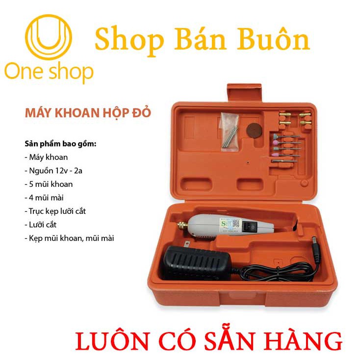 Máy Khoan Mạch Điện Tử Đa Năng Hộp Đỏ Tiện Lợi