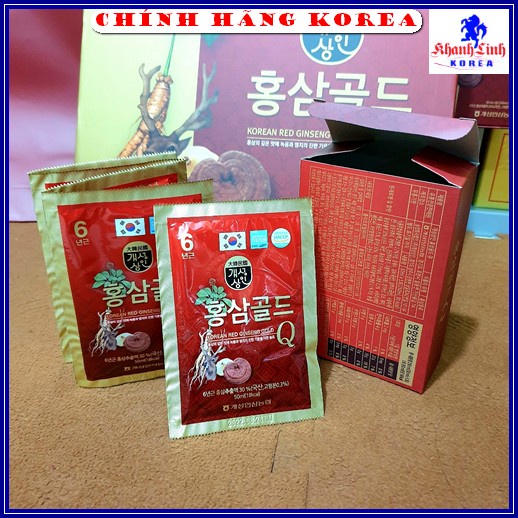 Nước hồng sâm nhung hươu hàn quốc, hộp 30 gói - Sâm nhung plus - Tăng thể lực, giảm stress, phòng ung thư - khanhlinh