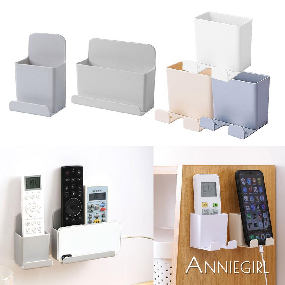 Wall-mounted Storage Box Multi-purpose Remote Control Household Mobile Phone Plug Hook Punch-free Power Supply Charging Bracket