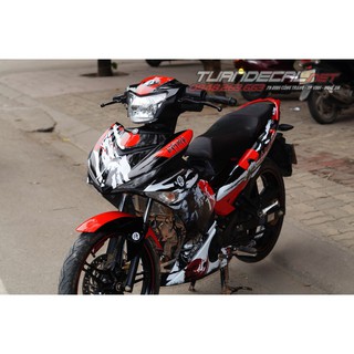 Tem Trùm Exciter 150 Samurai Đỏ Đen Đẹp