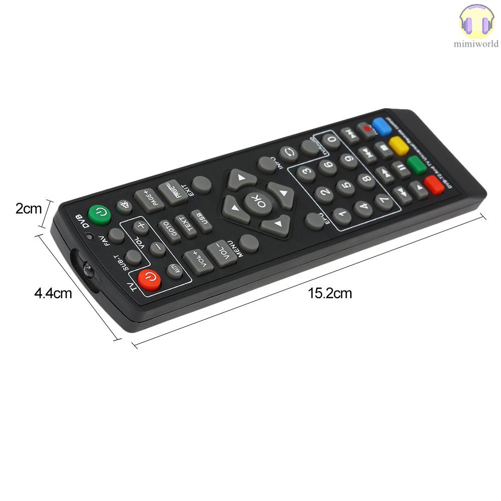 MIWO Universal DVB-T2 Set-Top Box Remote Control Wireless Smart Television STB Controller Replacement for HDTV Smart TV Box Black