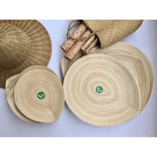 Đĩa tre cuốn hình lá