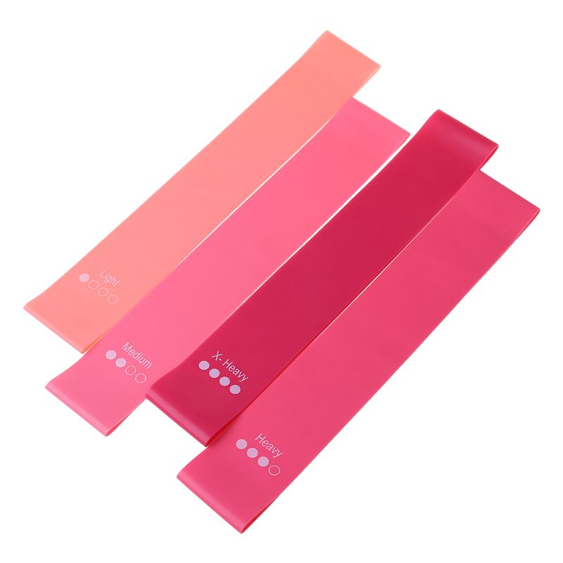 Dây Kháng Lực Tập Yoga Bốn Mảnh Màu Hồng / Xanh Lá Gradient