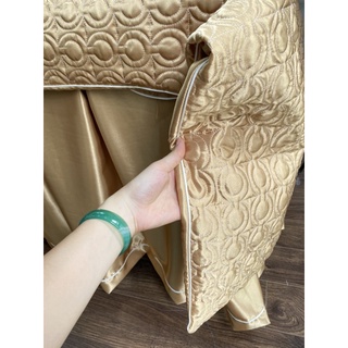 Ga spa lụa trần bông cao cấp kèm vỏ gối ( chat kích cỡ cho shop)