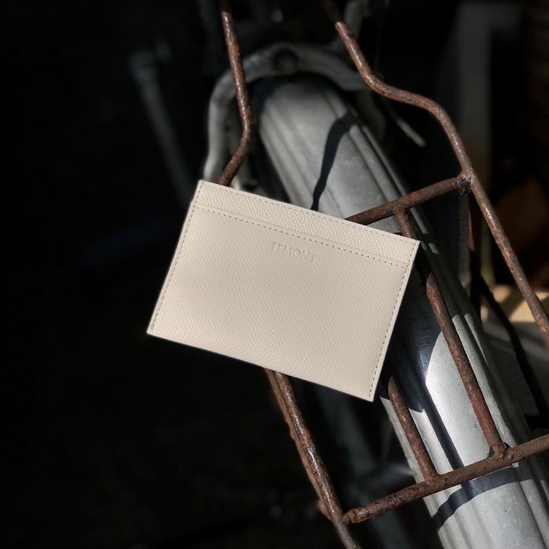 Combo 2 Ví da bò màu Trắng Kem - Chính hãng Lemont