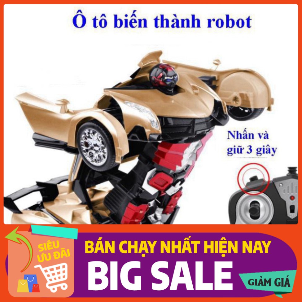 [FREE SHIP] 💥[FREESHIP+ CÓ VIDEO]💥Ô tô biến hình thành Robot Transformers - Xe điều khiển từ xa loại to Siêu Hiện Đại 