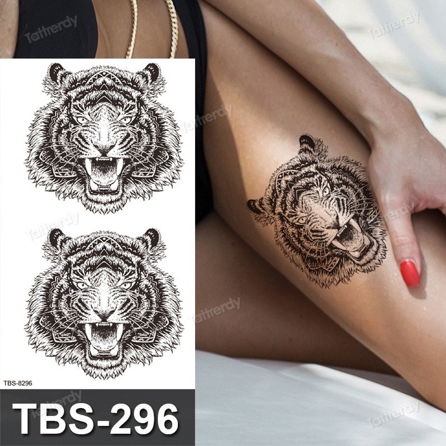 Hình Xăm Tạm Thời Hình anime Màu Đen Chống Nước Độc Đáo