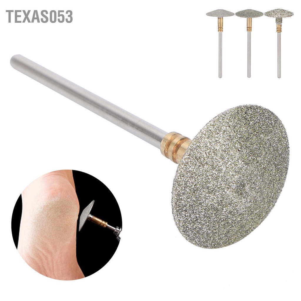 [Hàng Sẵn] Đầu mài đánh bóng Tẩy da chết Cho Bàn Chân  bằng thép không gỉ Hình ô【Texas053】