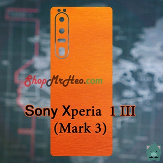 Dán Skin Màu Mặt Sau Lưng Nhôm Xước Sony Xperia 1 - Sony 1 II (Mark 2) - Sony 1 III (Mark 3)