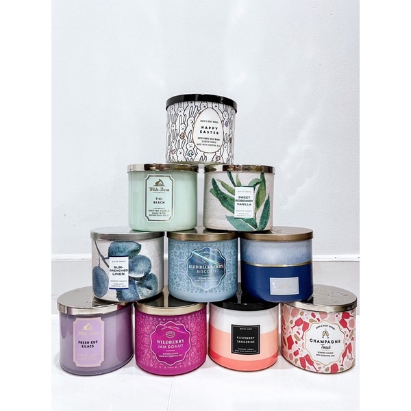 [Auth - Mùi mới] Nến Thơm Bath Body Works 3 bấc (411g)