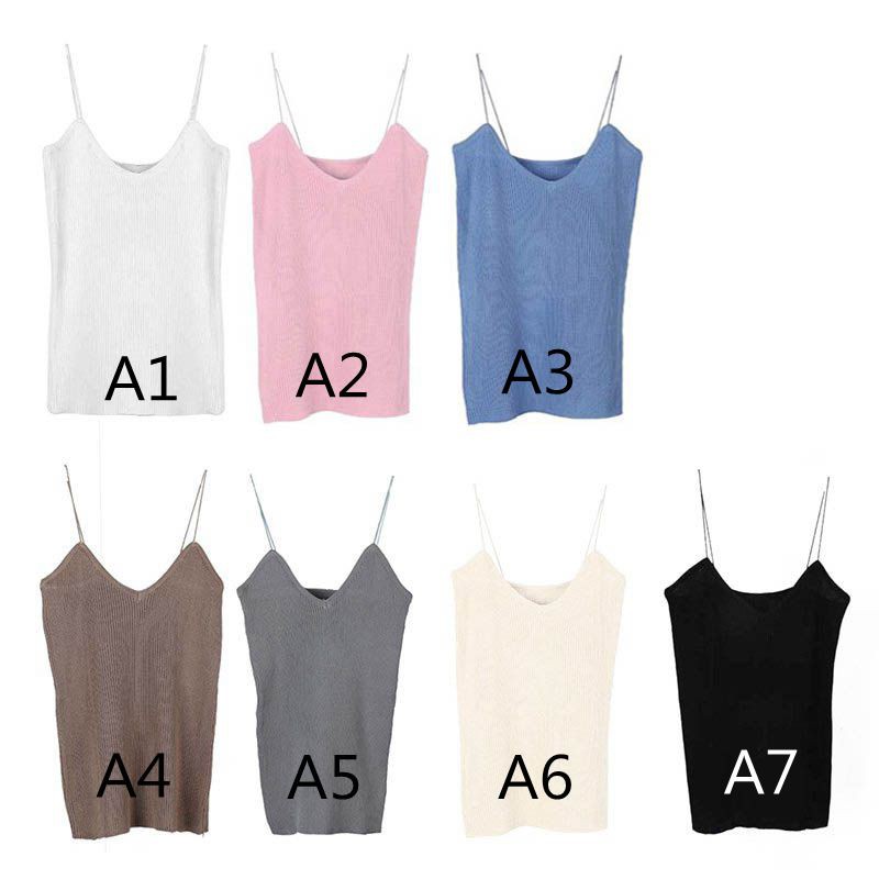 Áo hai dây dệt kim nhiều màu tuỳ chọn | BigBuy360 - bigbuy360.vn