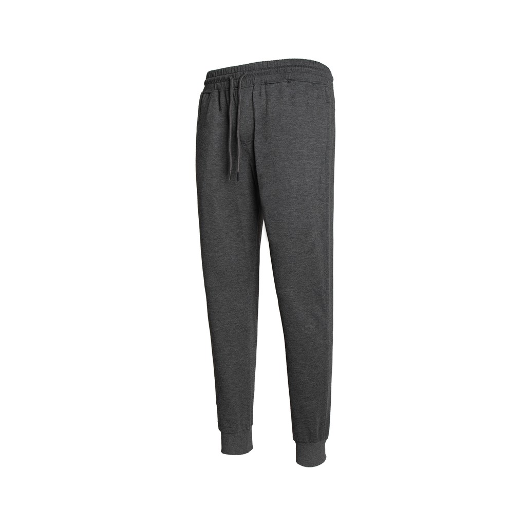Quần Thun Jogger Kiểu Đơn Giản Chất Liêu Cotton Lứng Thun, ống Bo Form Skinny Màu Xám
