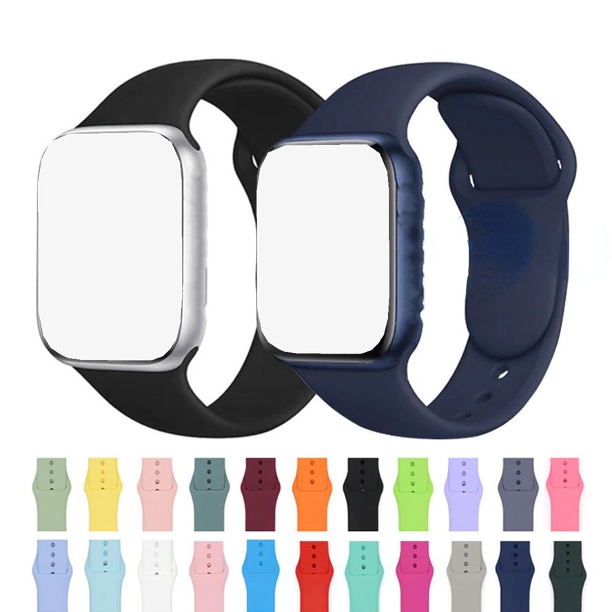 Dây Đeo Silicone Lỏng Cho Đồng Hồ Thông Minh iWatch 7 6 SE 5 4 3 2 1 45mm 41mm 40mm 44mm 42mm 38mm T500