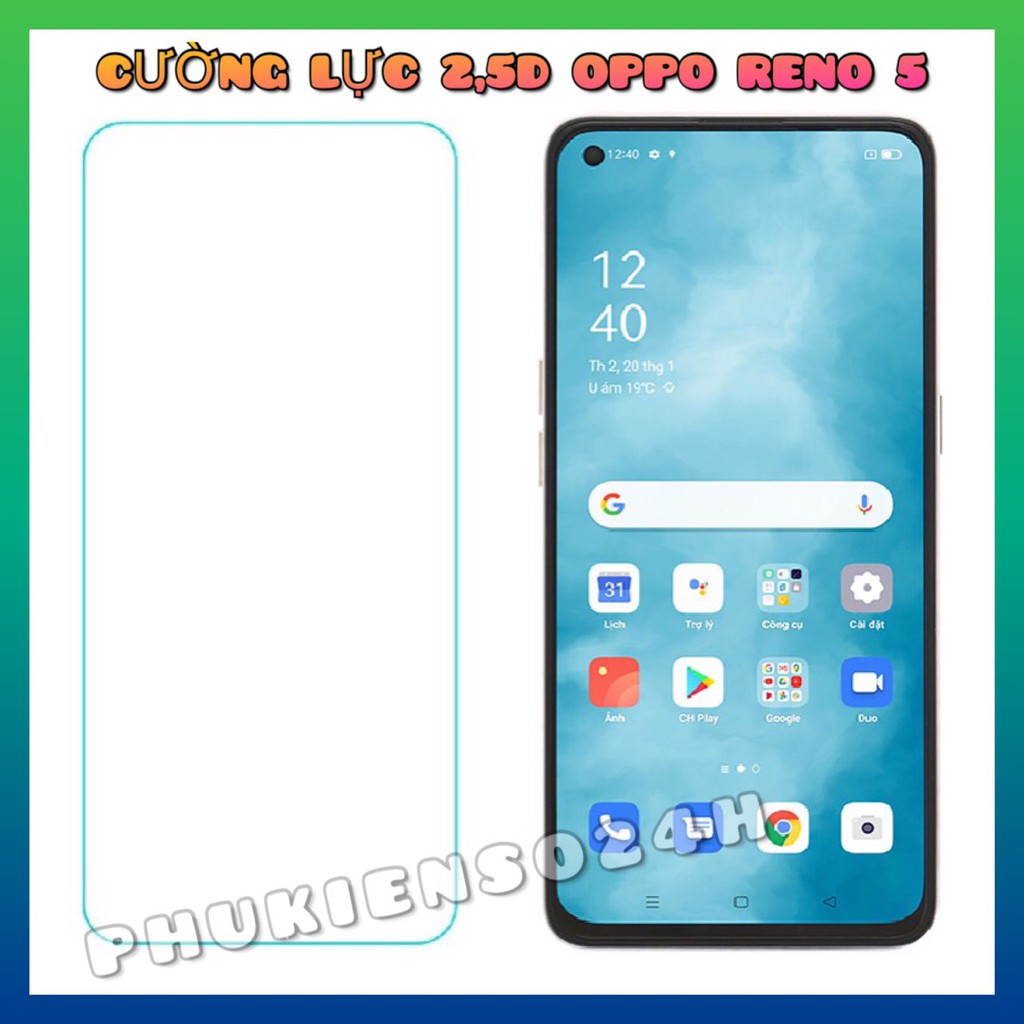 Kính Cường Lực Oppo Reno 5 4G Reno 5 5G - Reno 6 5G - Reno 6z 6G Cao Cấp - Full màn hình 111D và Trong suốt Reno5