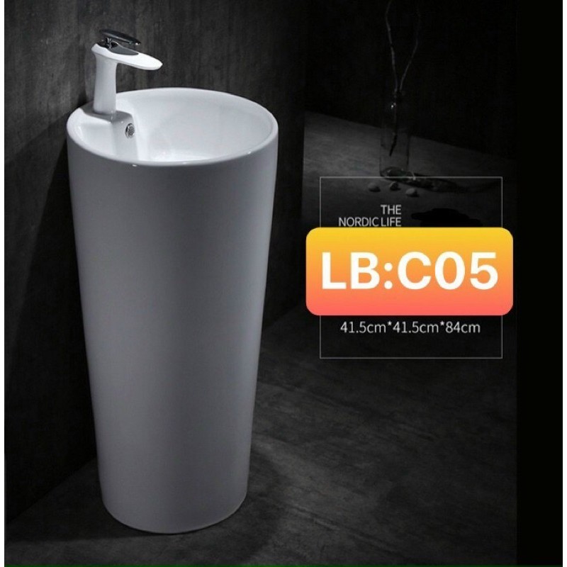 lavabo sứ tròn đứng | BigBuy360 - bigbuy360.vn