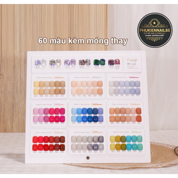 Khung mẫu sơn 24,48,60,87,96 ô